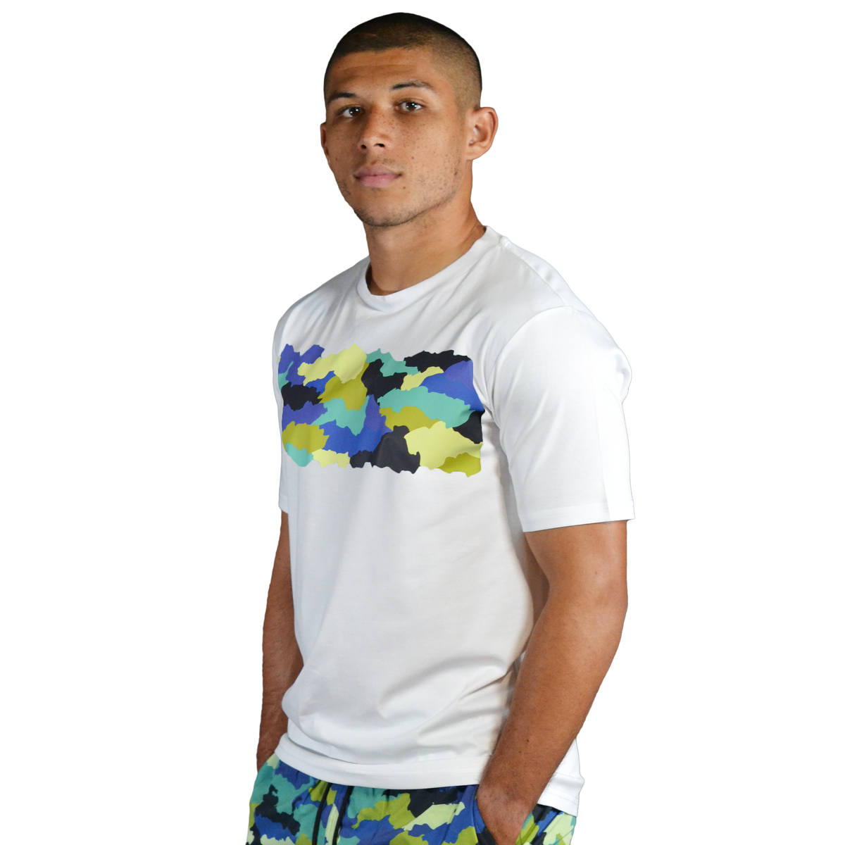 Brandit Basic Urban Camo T-Shirt - 100% Cotton, Short Sleeve, Men's Size M