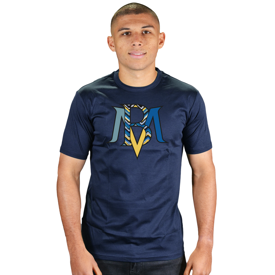 MB Brush Zig Blue - Men's T-Shirt