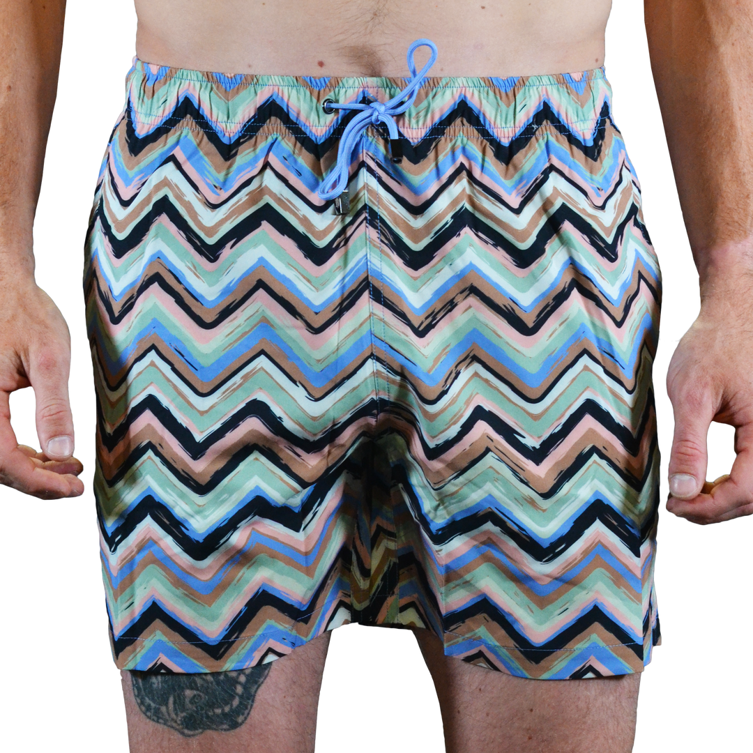 Brush Zig Blush - Men's Swim Short