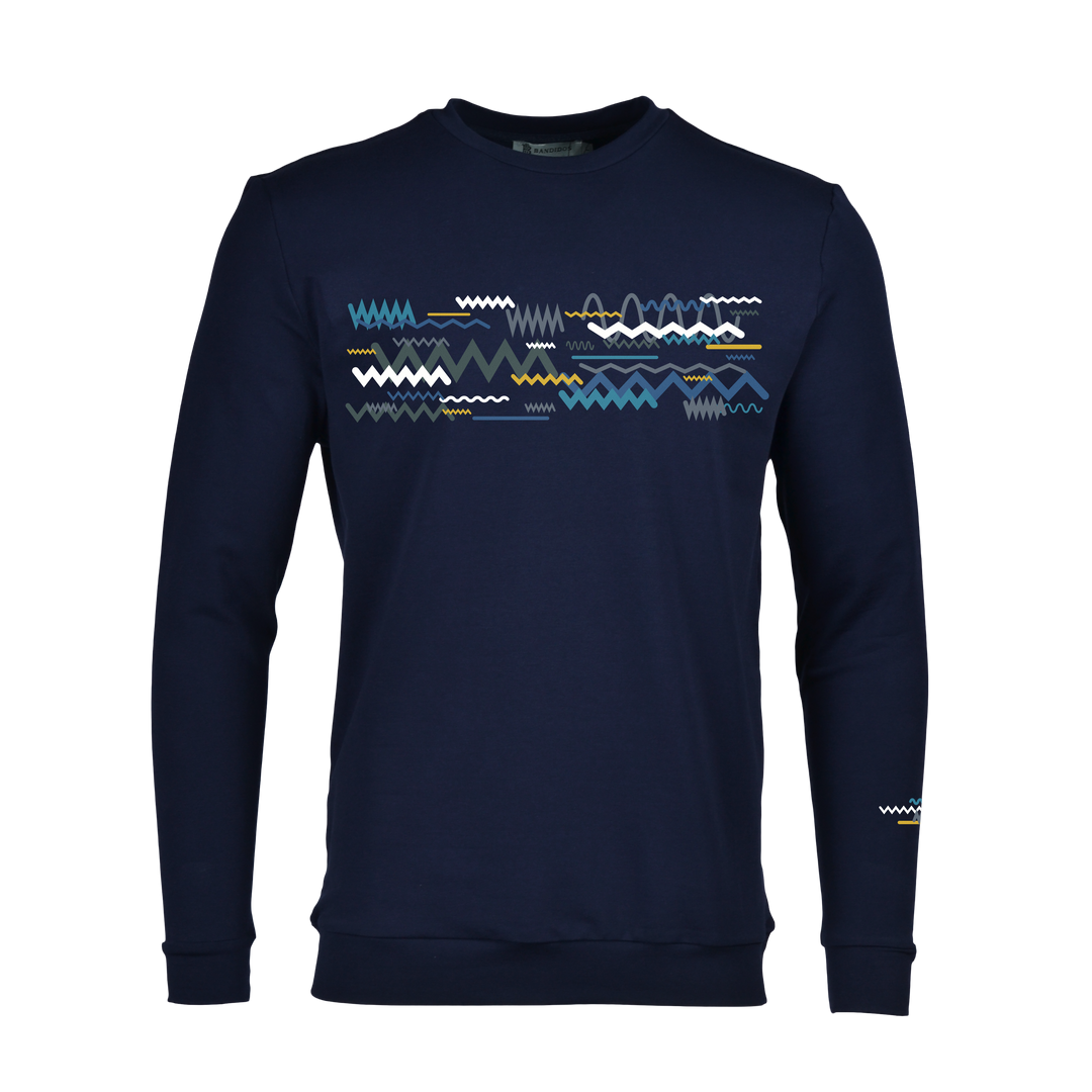 Oscillate Teal - Men's Sweatshirt