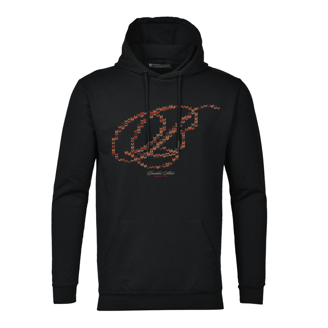 Crochet B Maroon - Men's Hoodie