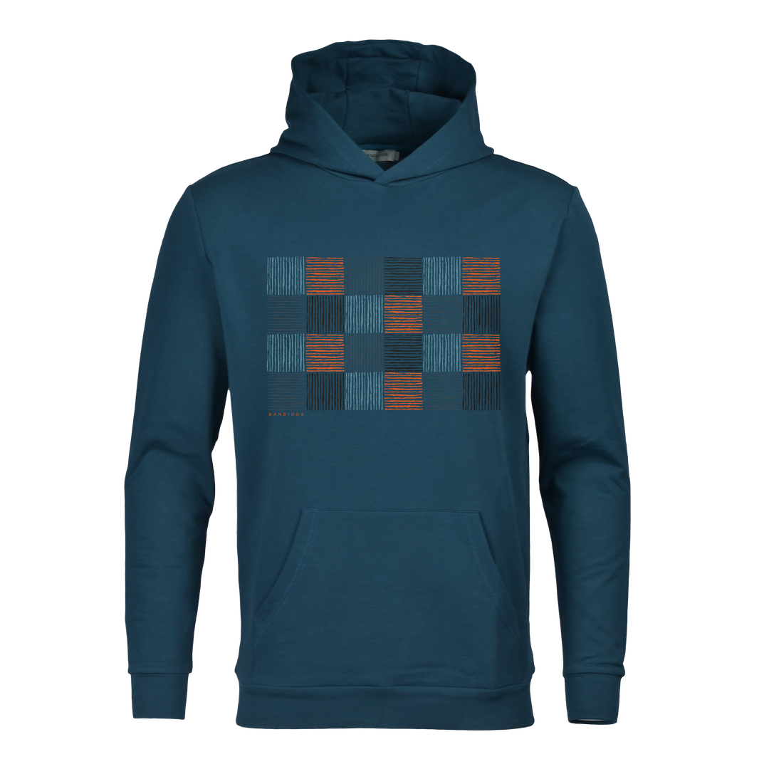 Checkers Teal - Men's Hoodie Cargo Set