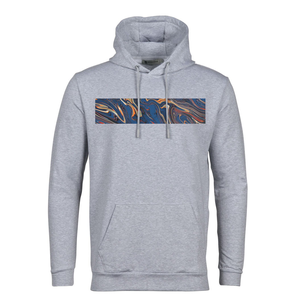 Oil Navy Bar - Men's Hoodie