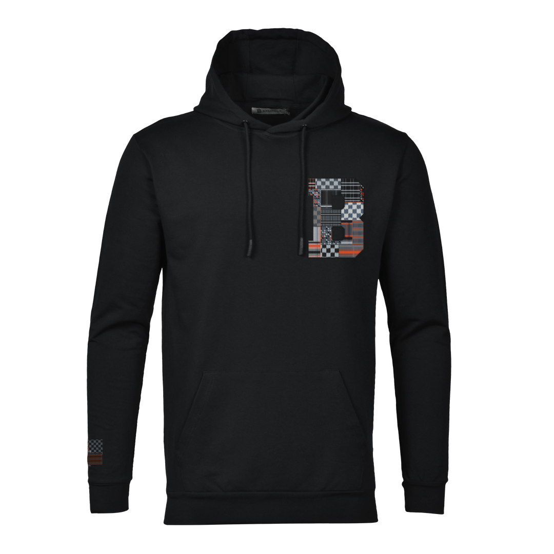 Patch B Black - Men's Hoodie Cargo Set
