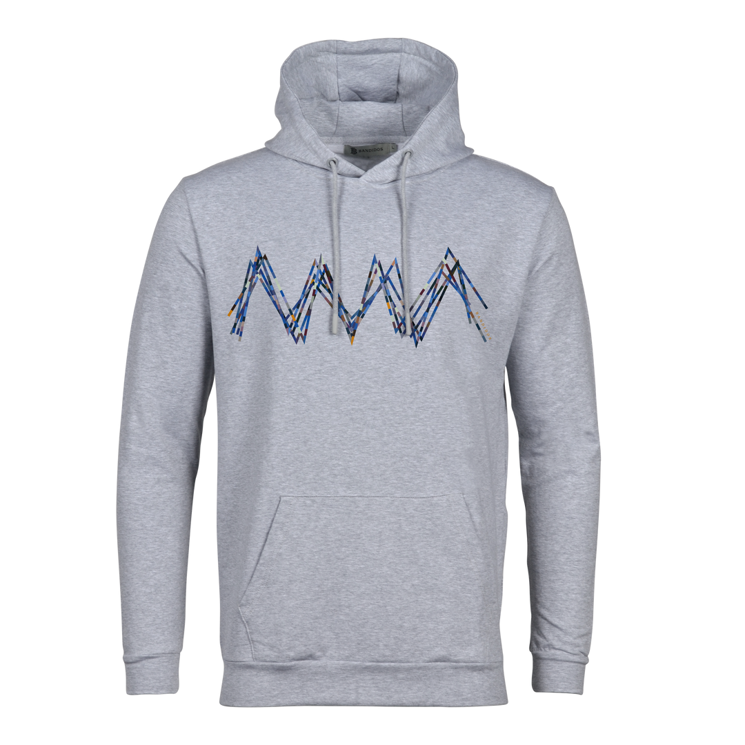 Scribble Zig Blue - Men's Hoodie