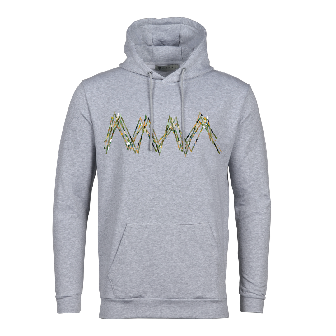 Scribble Zig Green - Men's Hoodie