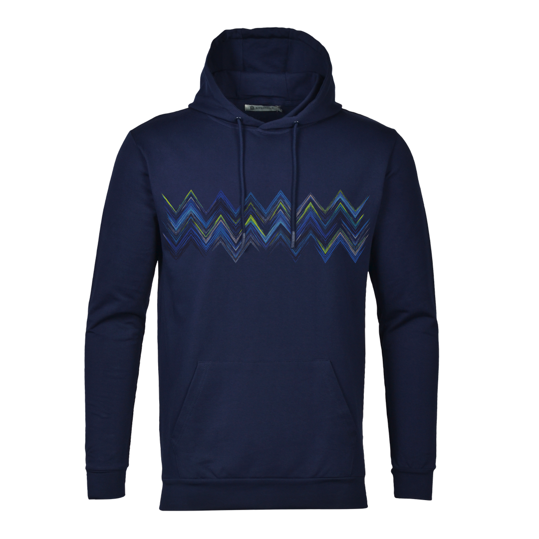 Space Zig Blue - Men's Hoodie Cargo Set