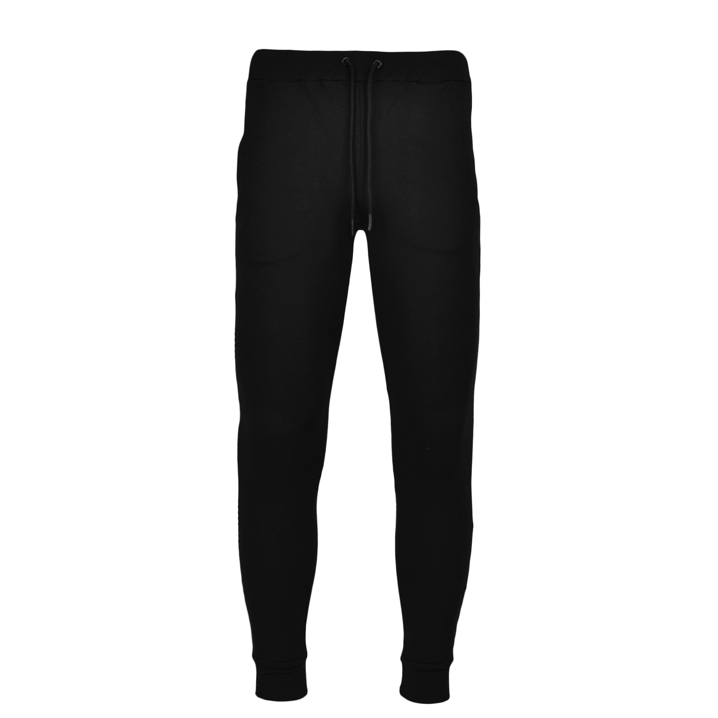 plain black joggers