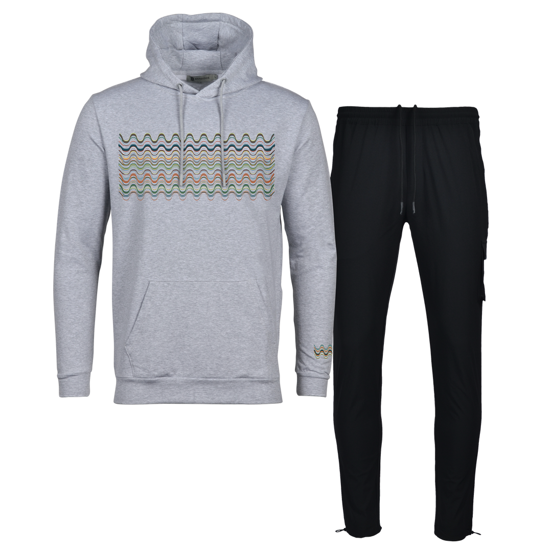 Flow Wave - Men's Hoodie Cargo Set