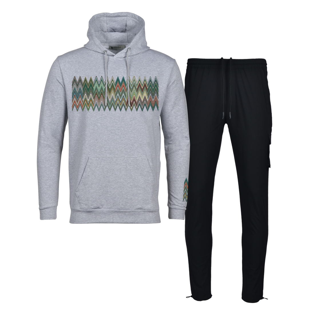 Scatter Zig - Men's Hoodie Cargo Set