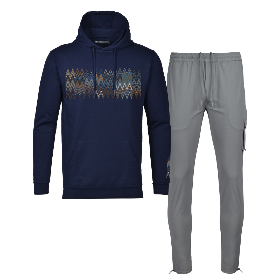 Scatter Zig - Men's Hoodie Cargo Set