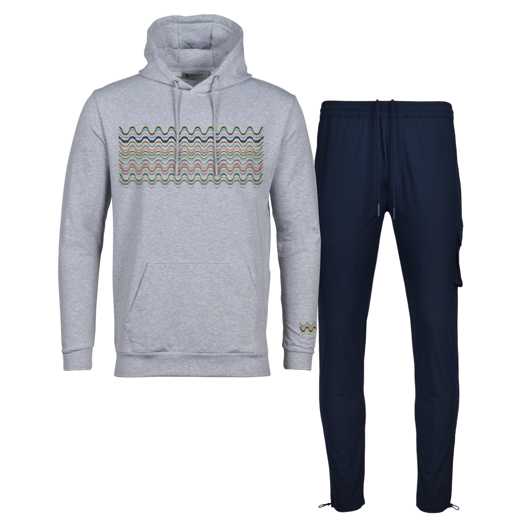 Flow Wave - Men's Hoodie Cargo Set