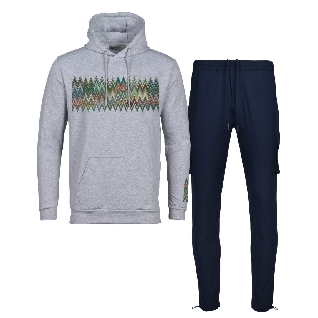 Scatter Zig - Men's Hoodie Cargo Set