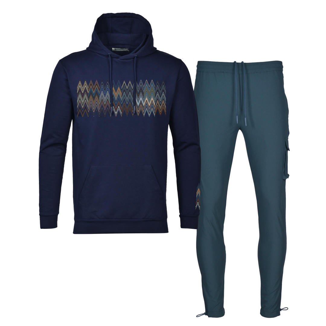 Scatter Zig - Men's Hoodie Cargo Set