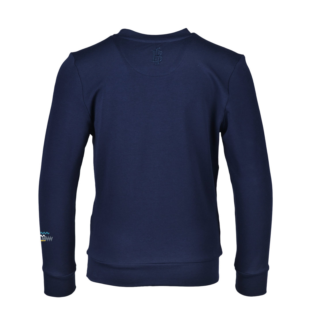 Oscillate Teal - Kid's Cotton Sweatshirt