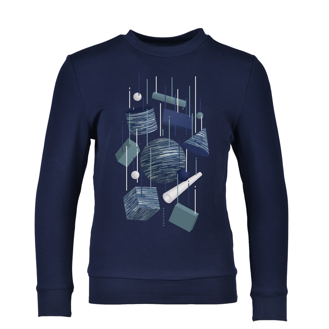 Space-Dye Gravity Slate Blue - Kid's Cotton Sweatshirt