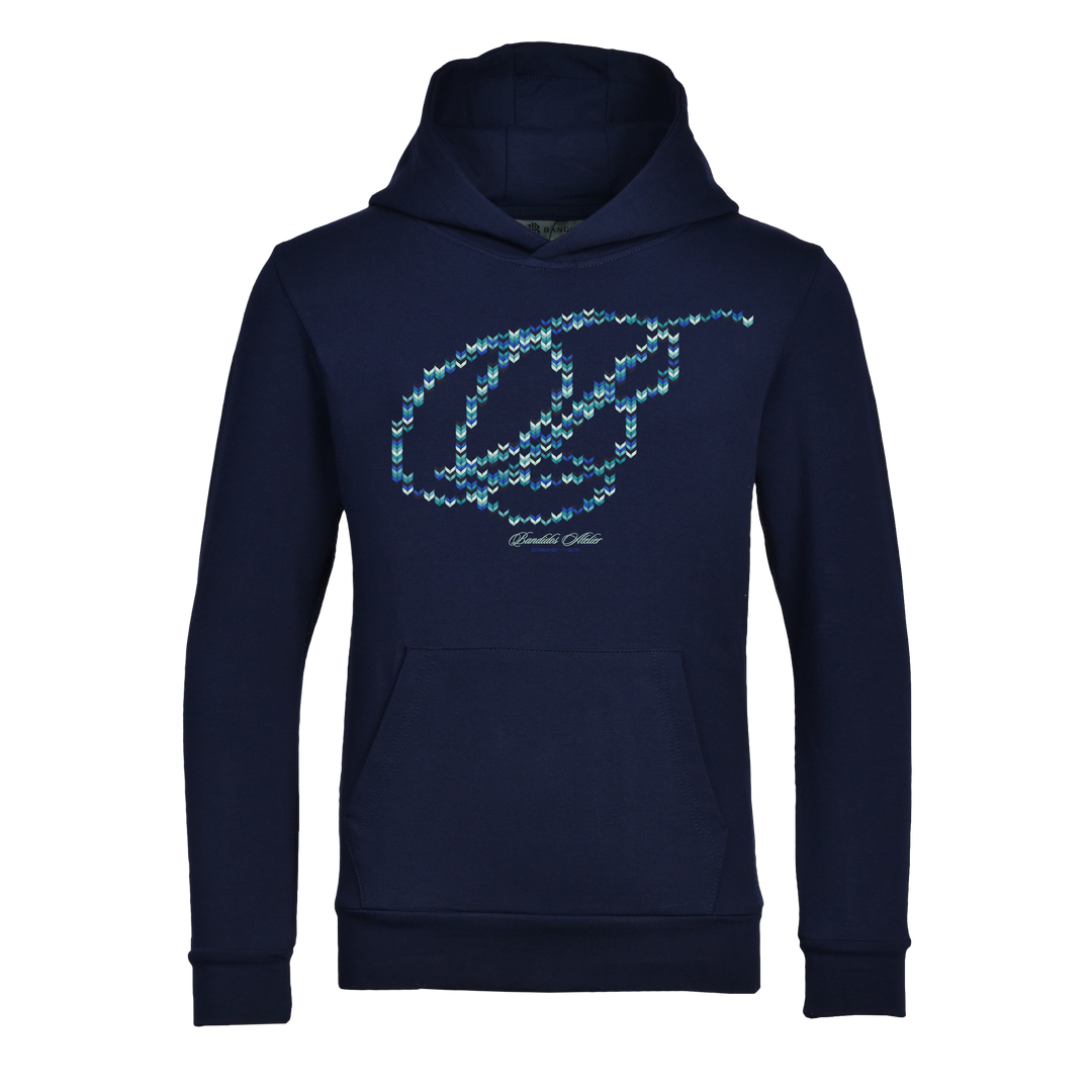 Crochet B Blue - Kids Hoodie Tracksuit
