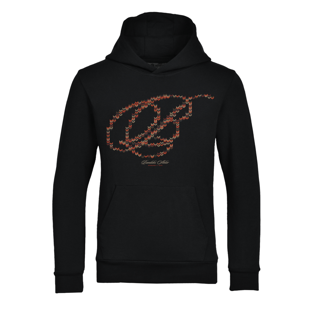 Crochet B Maroon - Kid's Hoodie