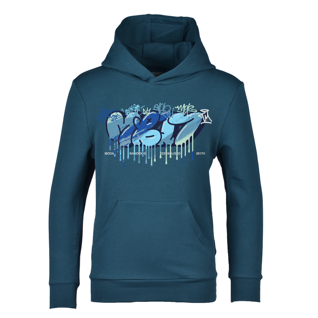 Graffiti Blue - Kid's Hoodie Tracksuit