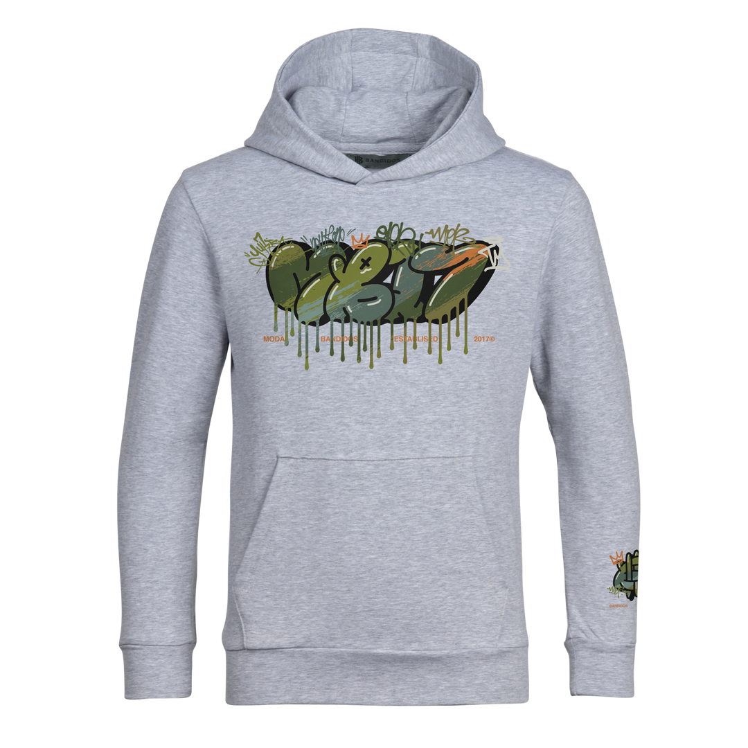 Graffiti Green - Kid's Hoodie Tracksuit