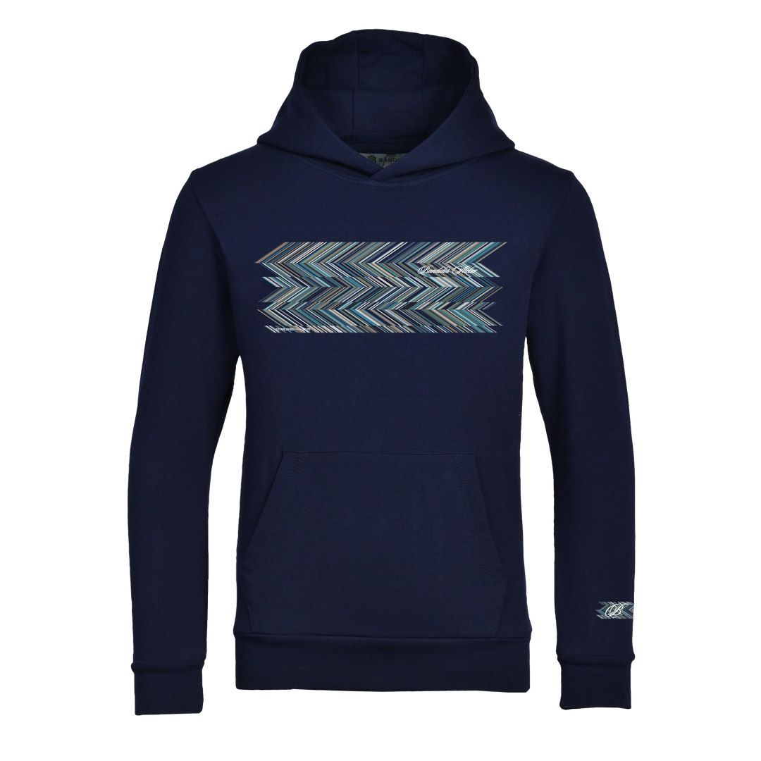 Shear Zig Blue - Kid's Hoodie Tracksuit