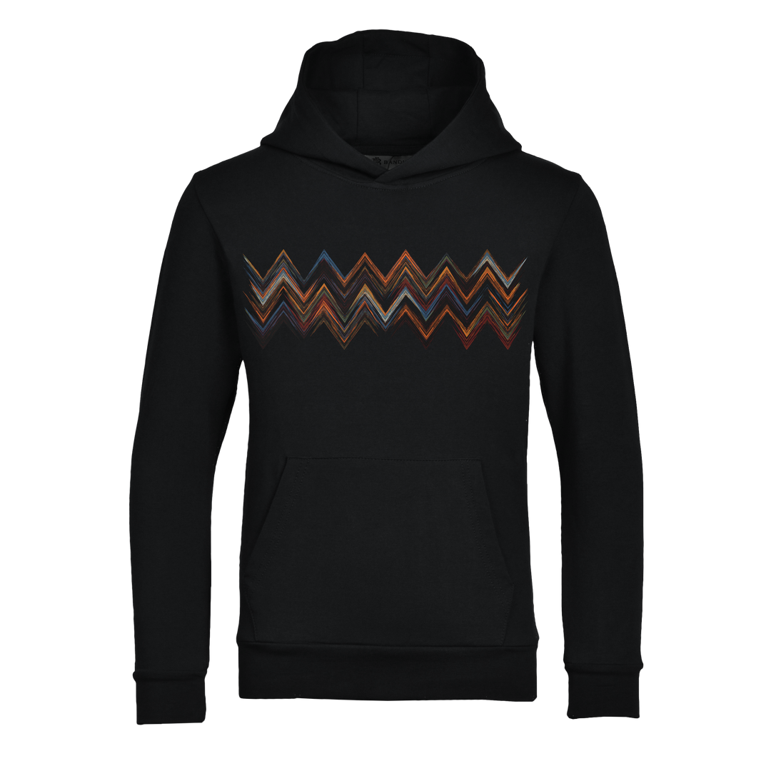 Space Zig Orange - Kid's Hoodie