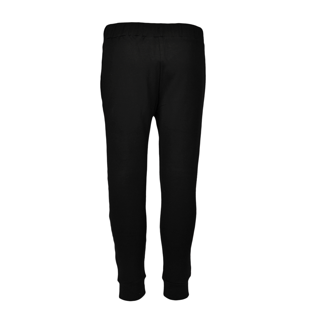 Kid's Black Cotton Joggers