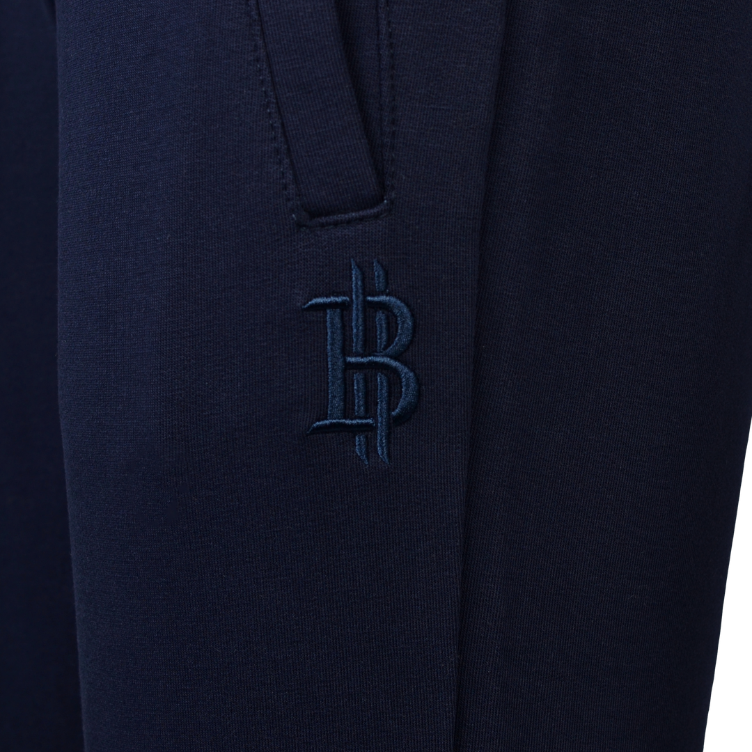 Kid's Navy Cotton Joggers