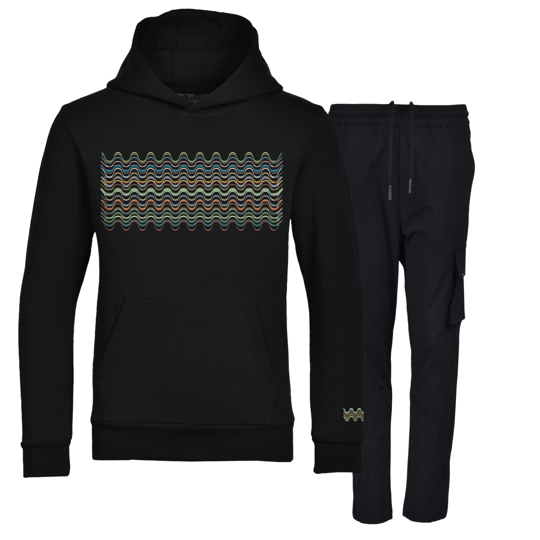 Flow Wave - Kids Hoodie Cargo Set