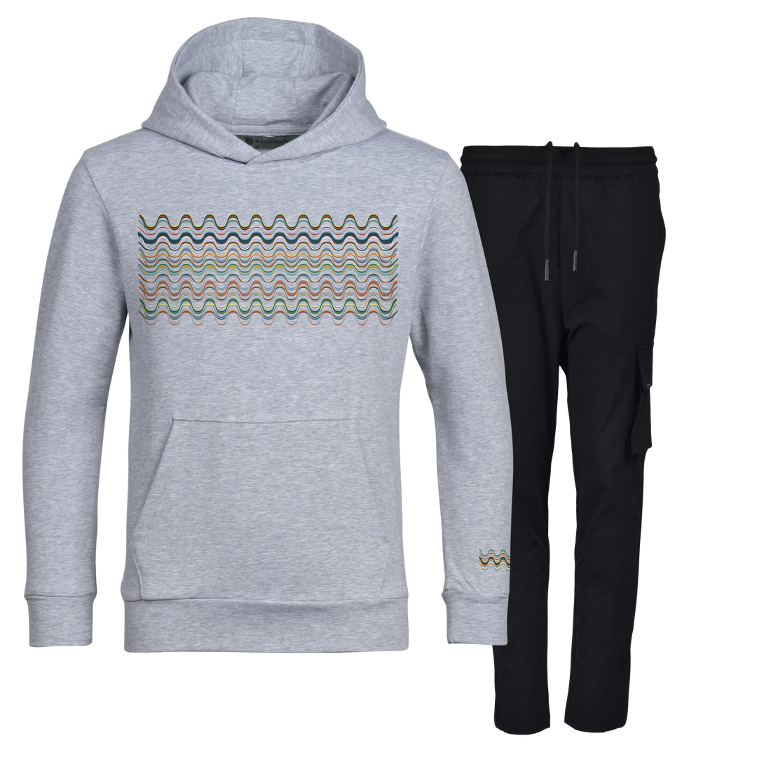 Flow Wave - Kids Hoodie Cargo Set