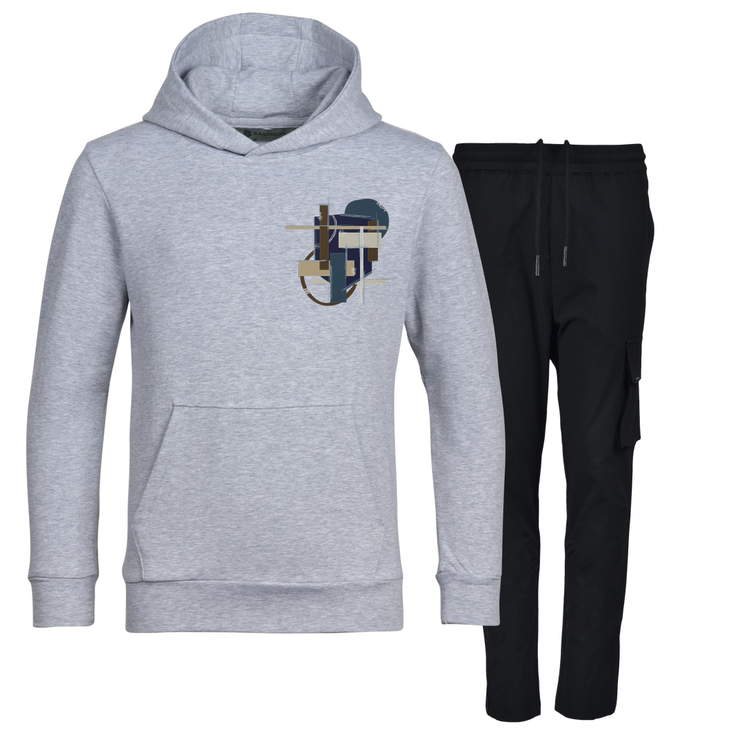Scribble Geo - Kids Hoodie Cargo Set
