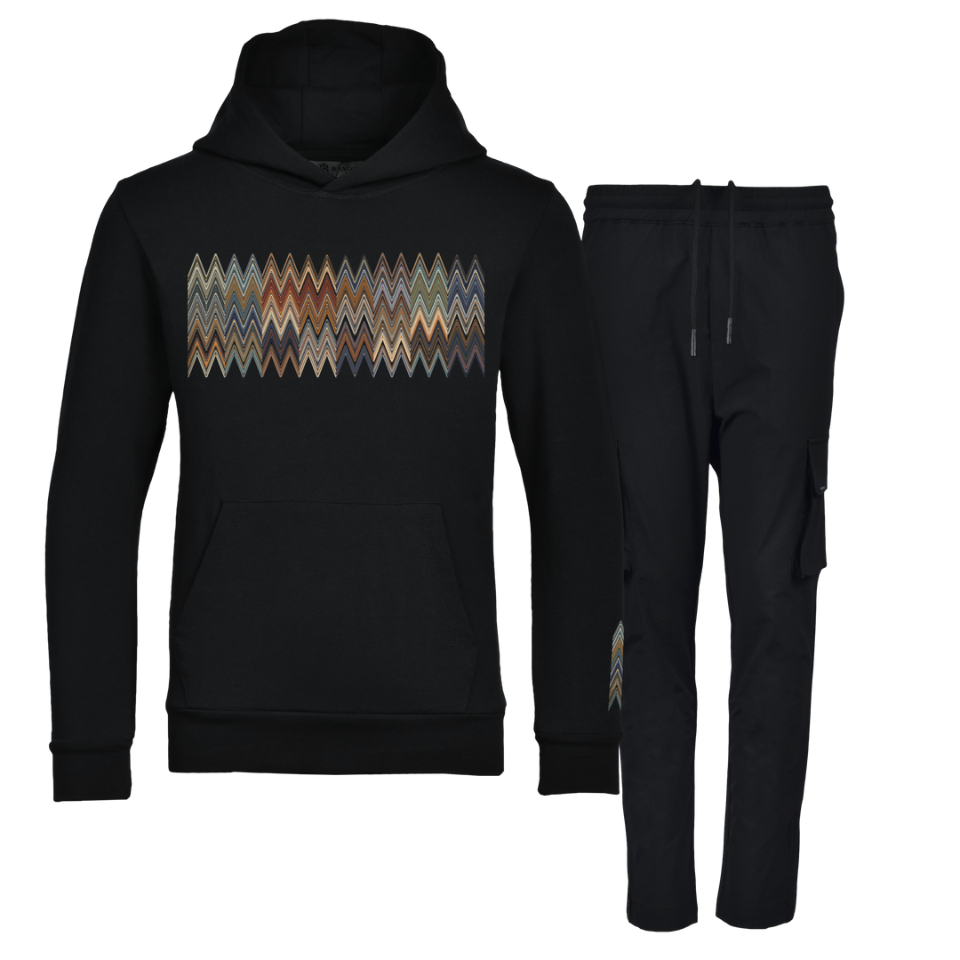 Scatter Zig - Kids Hoodie Cargo Set