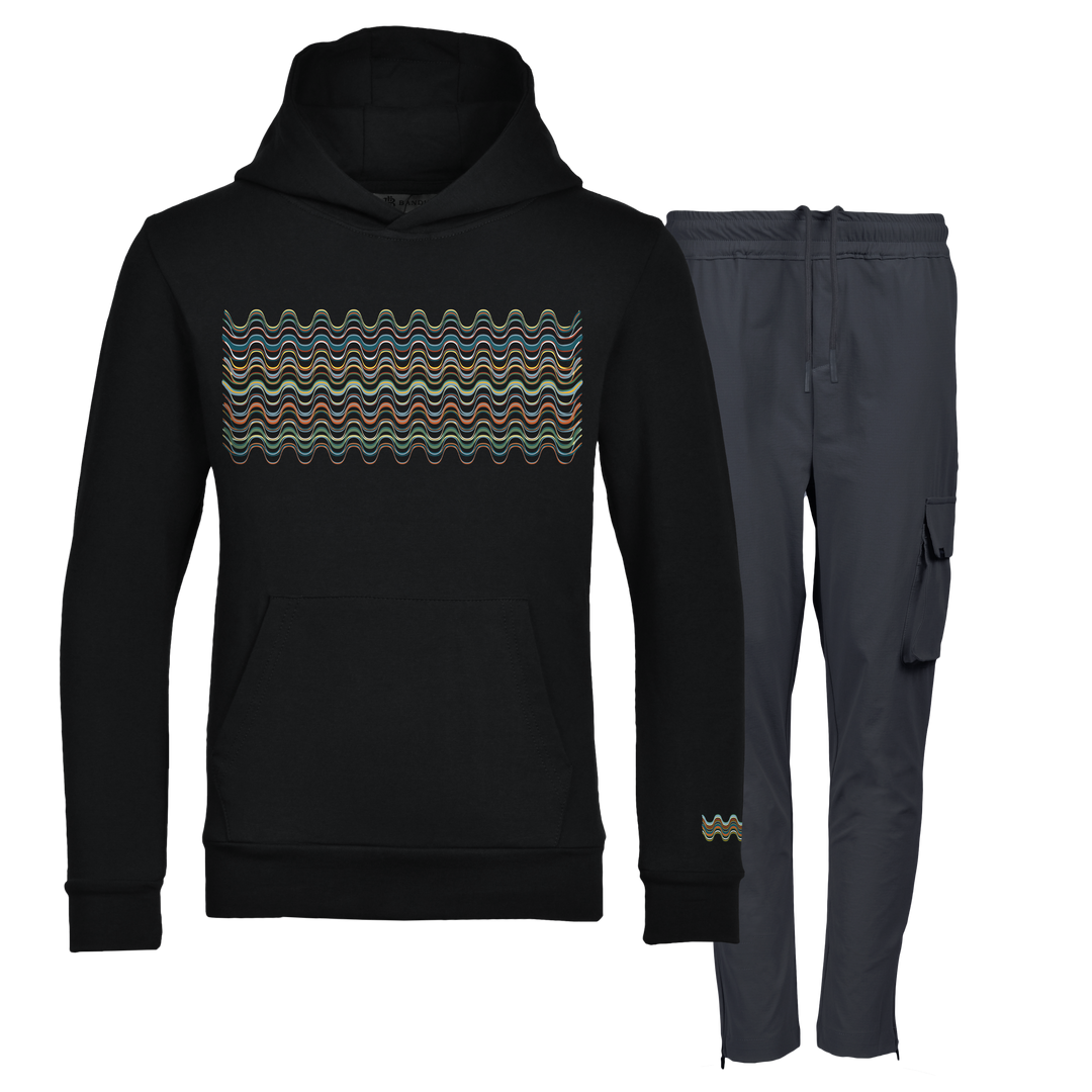 Flow Wave - Kids Hoodie Cargo Set