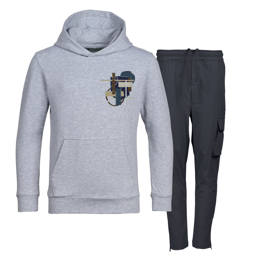 Scribble Geo - Kids Hoodie Cargo Set