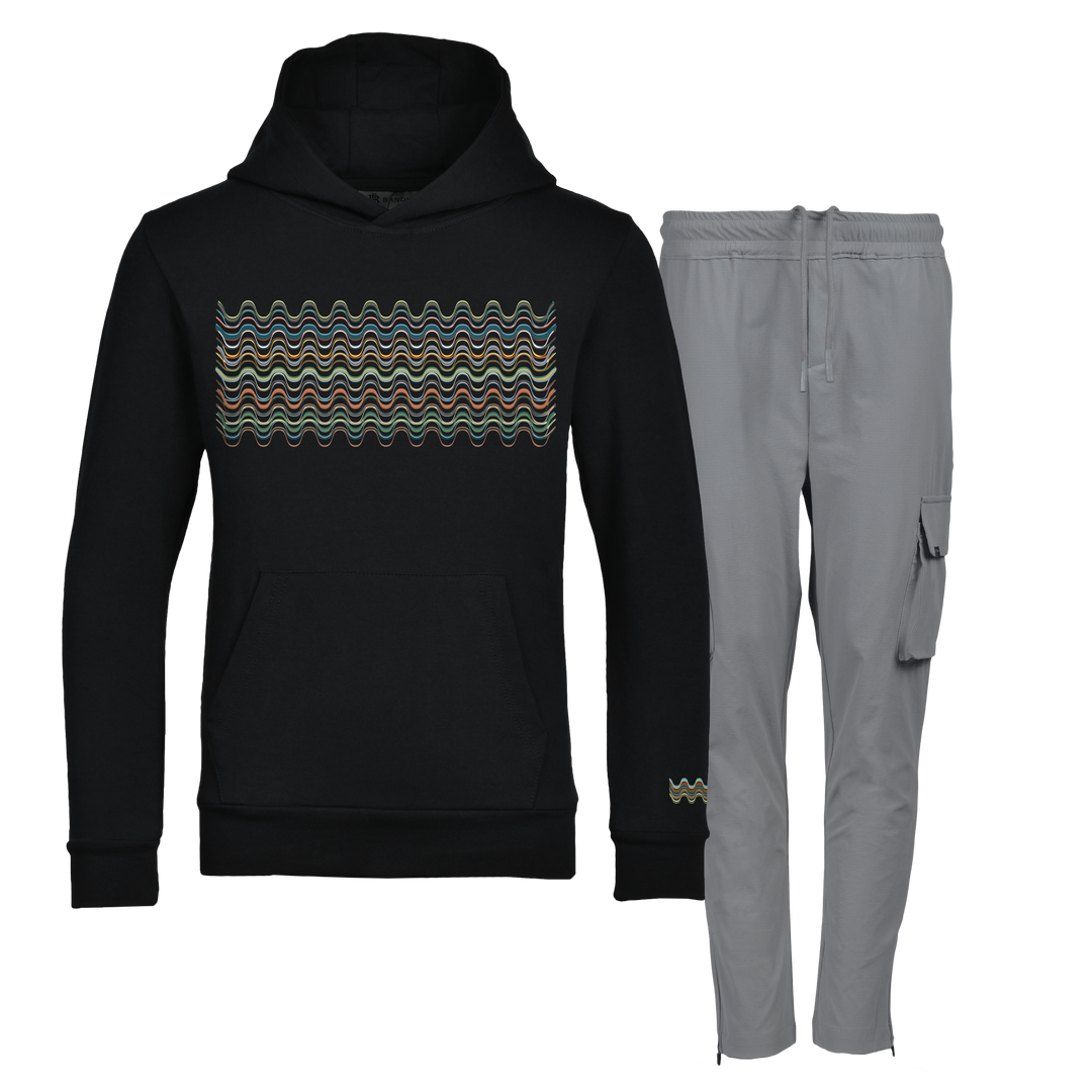 Flow Wave - Kids Hoodie Cargo Set