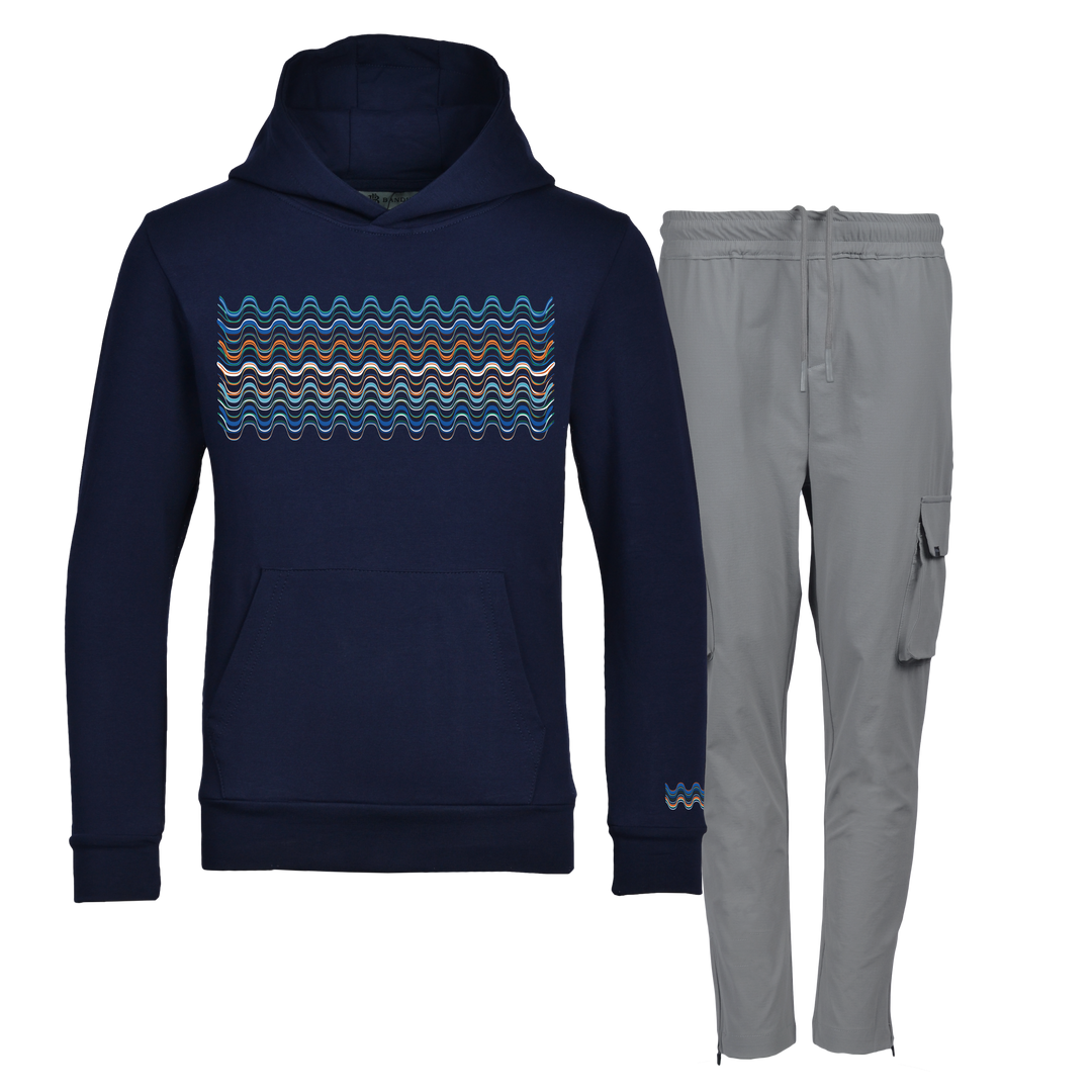 Flow Wave - Kids Hoodie Cargo Set