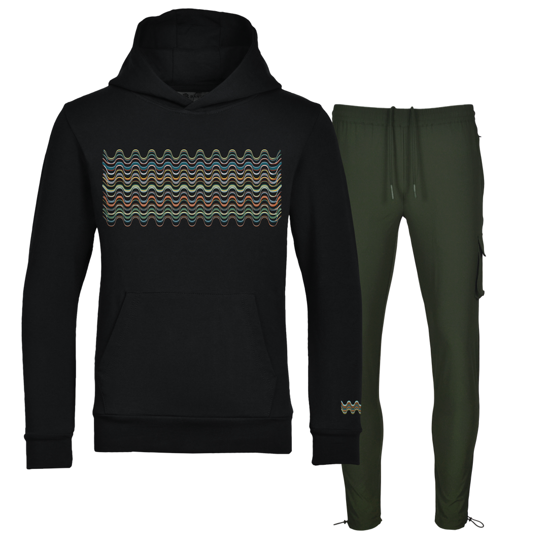Flow Wave - Kids Hoodie Cargo Set