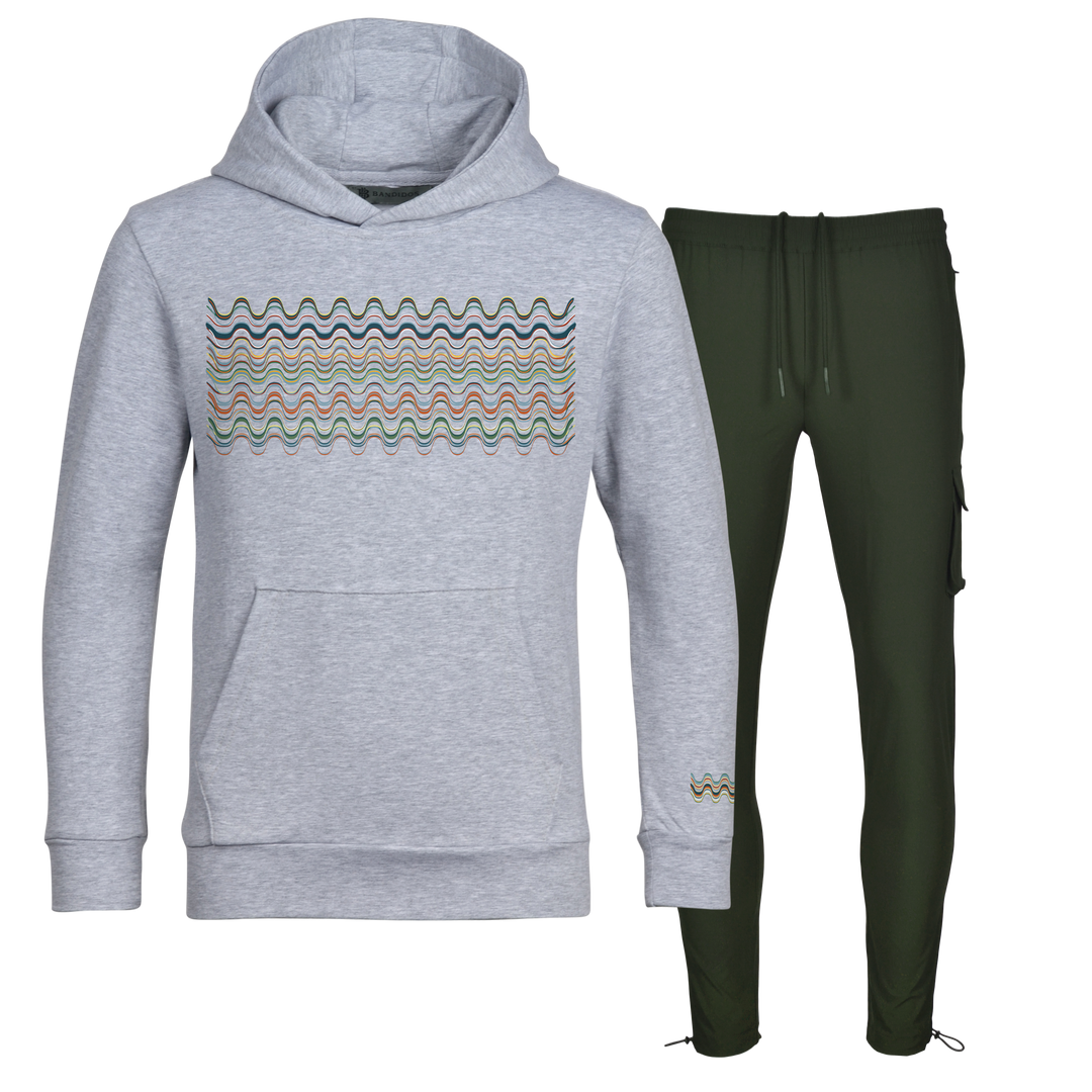 Flow Wave - Kids Hoodie Cargo Set