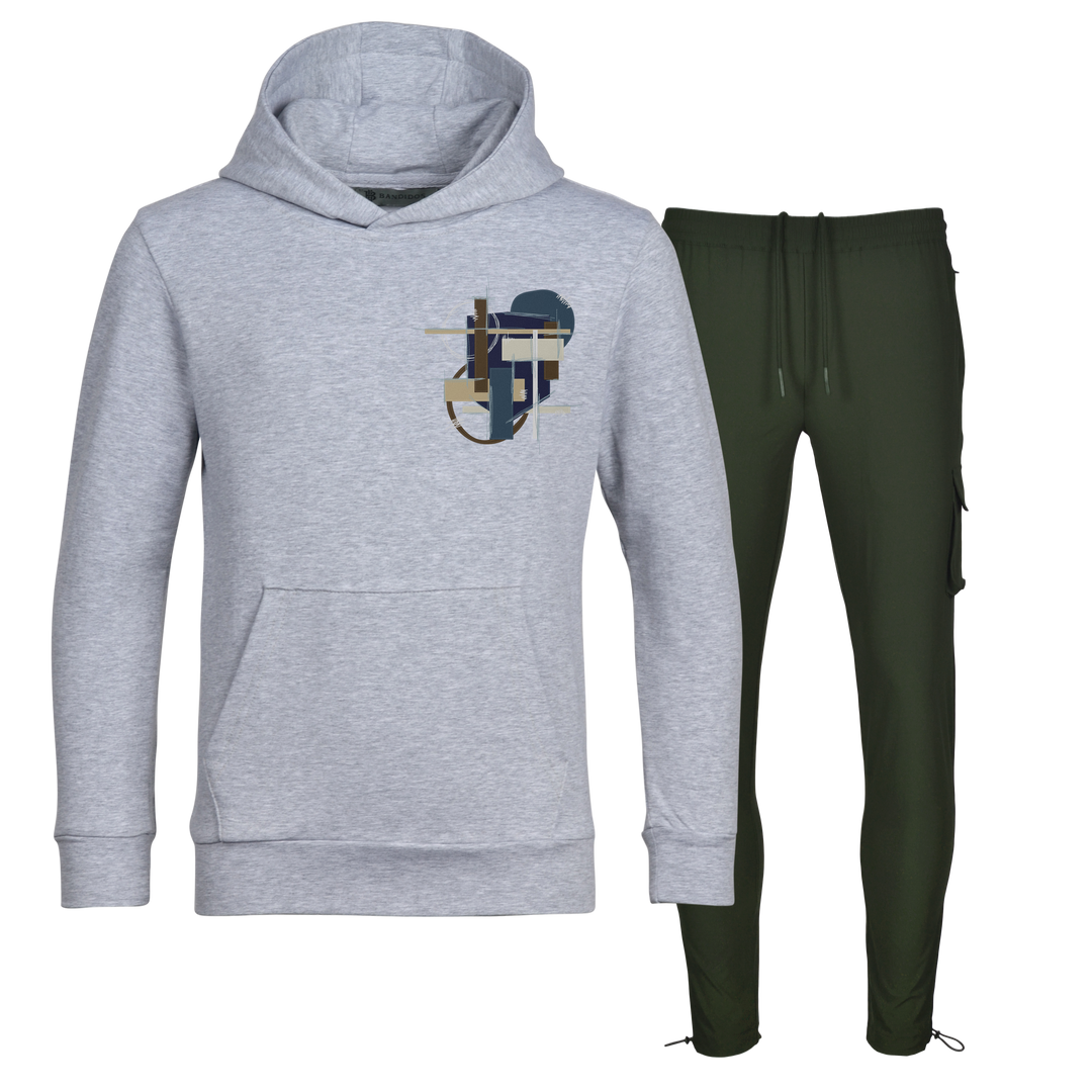 Scribble Geo - Kids Hoodie Cargo Set