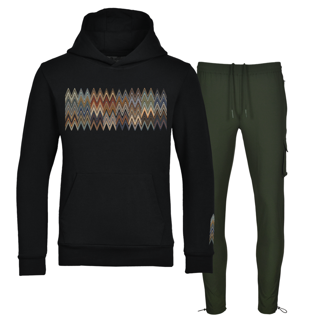 Scatter Zig - Kids Hoodie Cargo Set