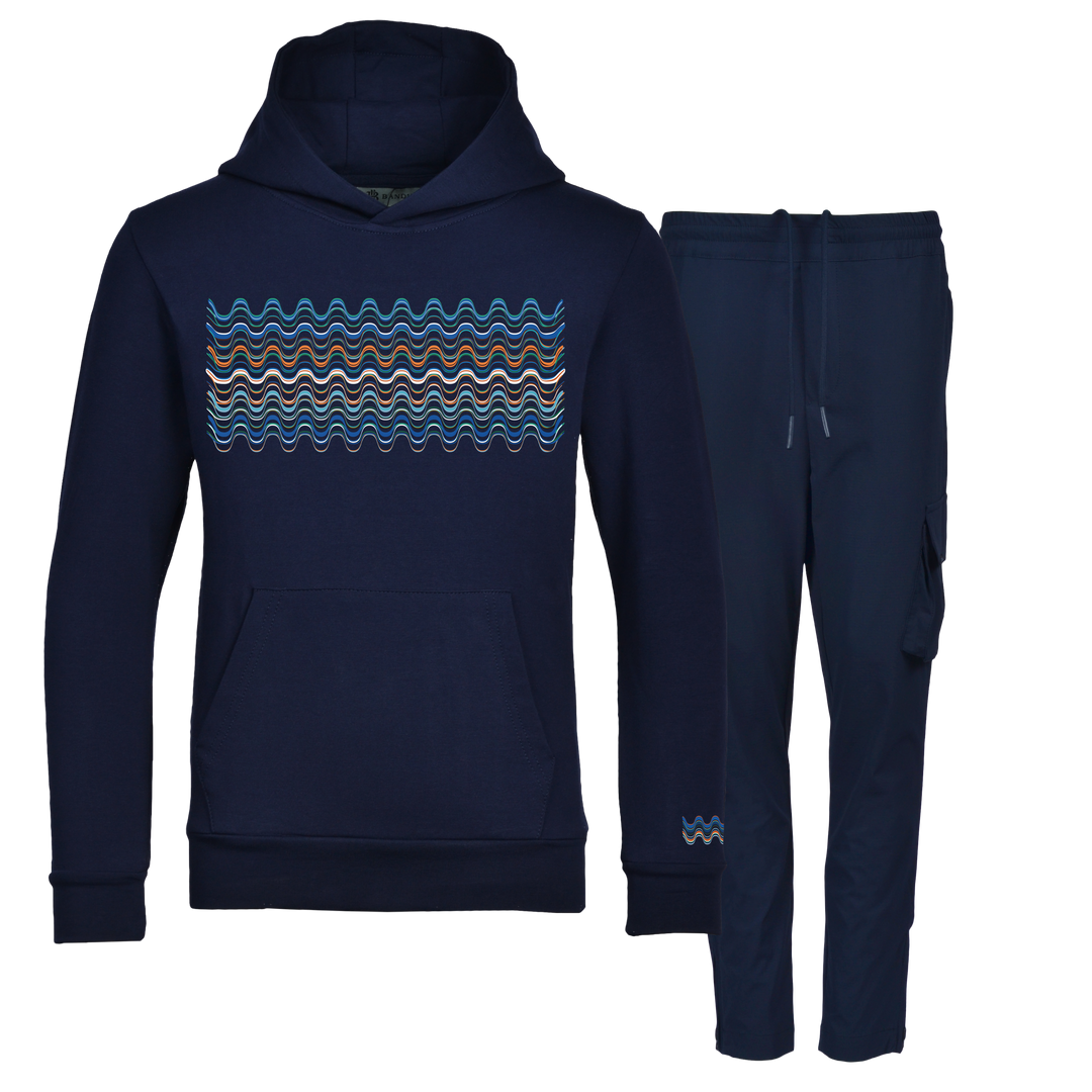 Flow Wave - Kids Hoodie Cargo Set