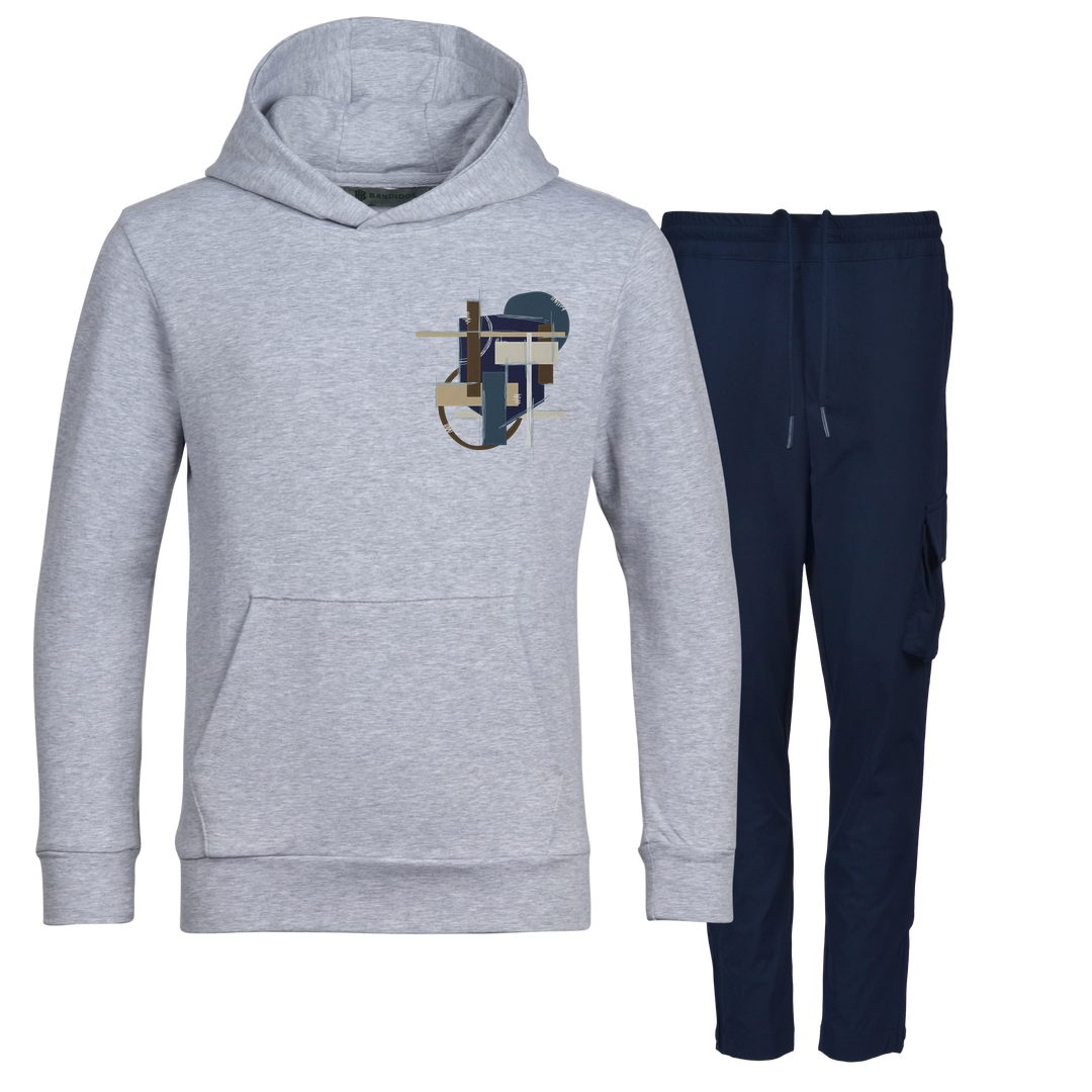 Scribble Geo - Kids Hoodie Cargo Set