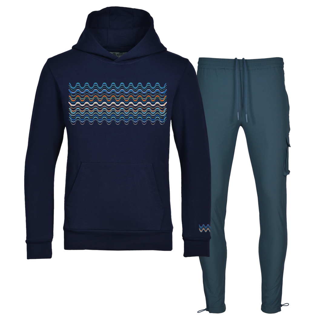 Flow Wave - Kids Hoodie Cargo Set