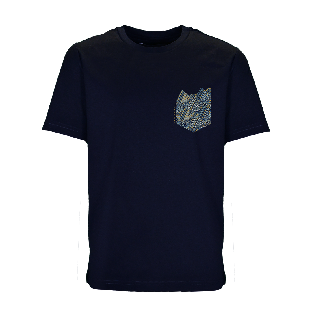 Autograph Navy Gold Pocket - Kid's T-shirt & Swim Short Set