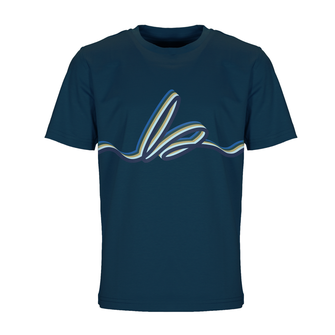 Autograph Navy Bar - Kid's T-Shirt