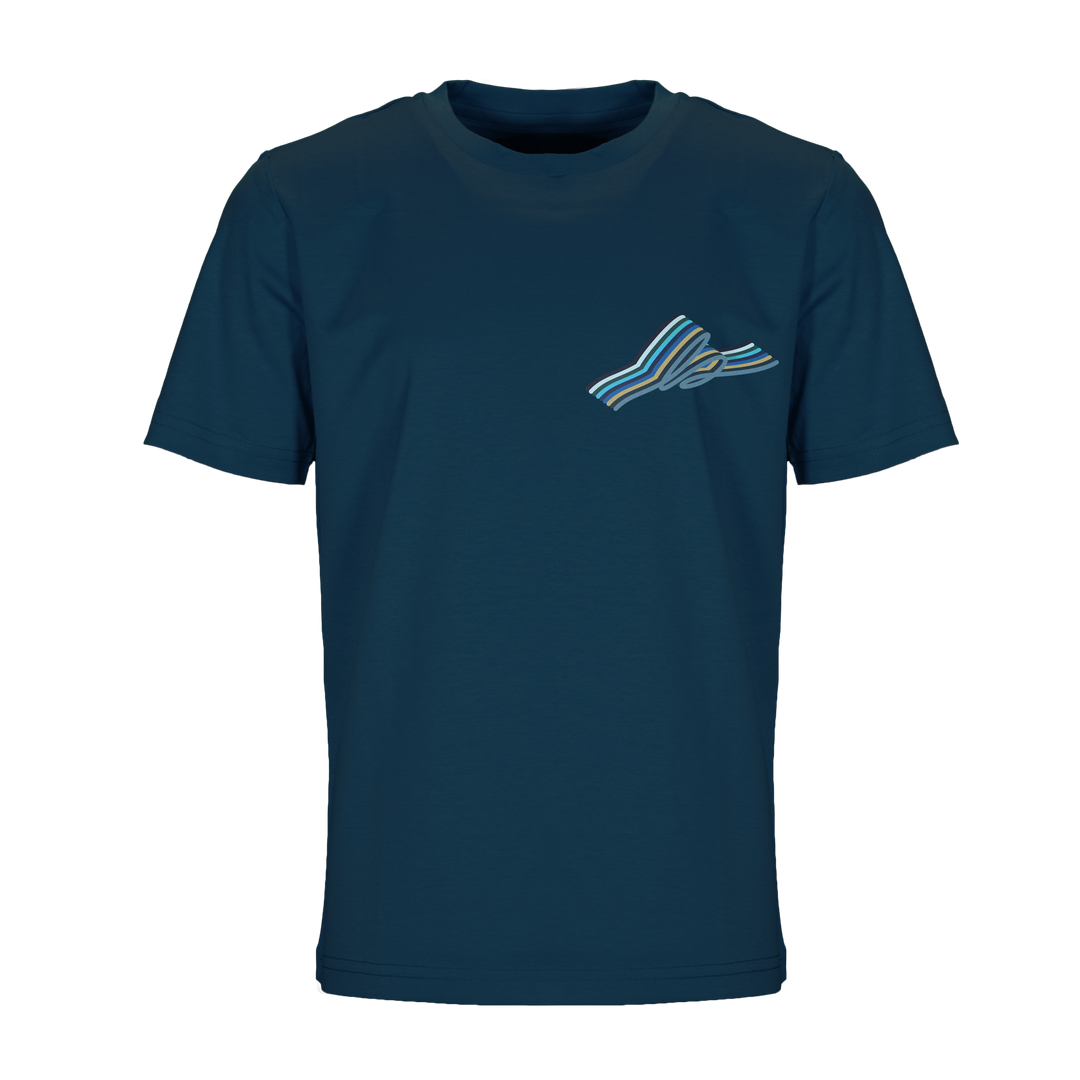 Autograph Navy Chest - Kid's T-shirt & Swim Short Set