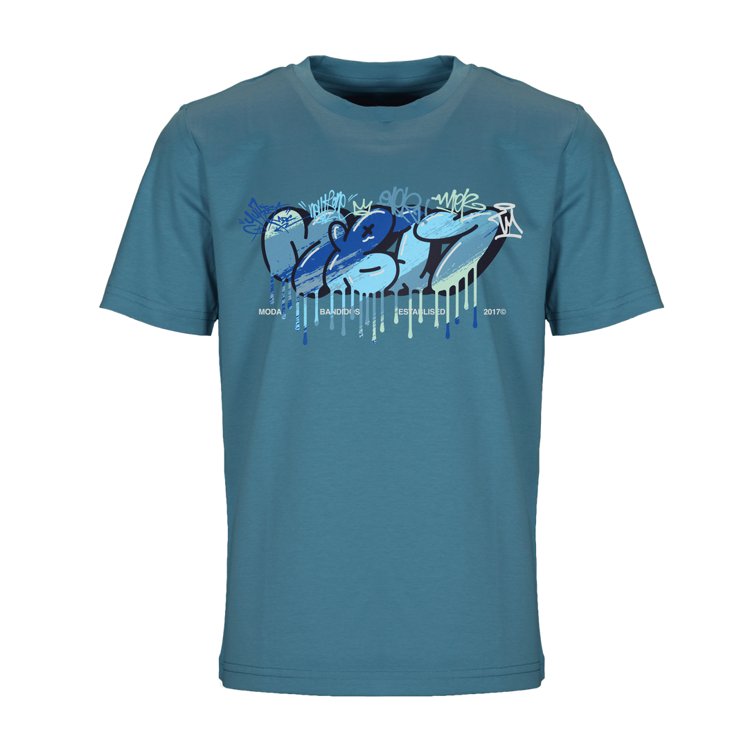 Graffiti Blue - Kid's T-Shirt