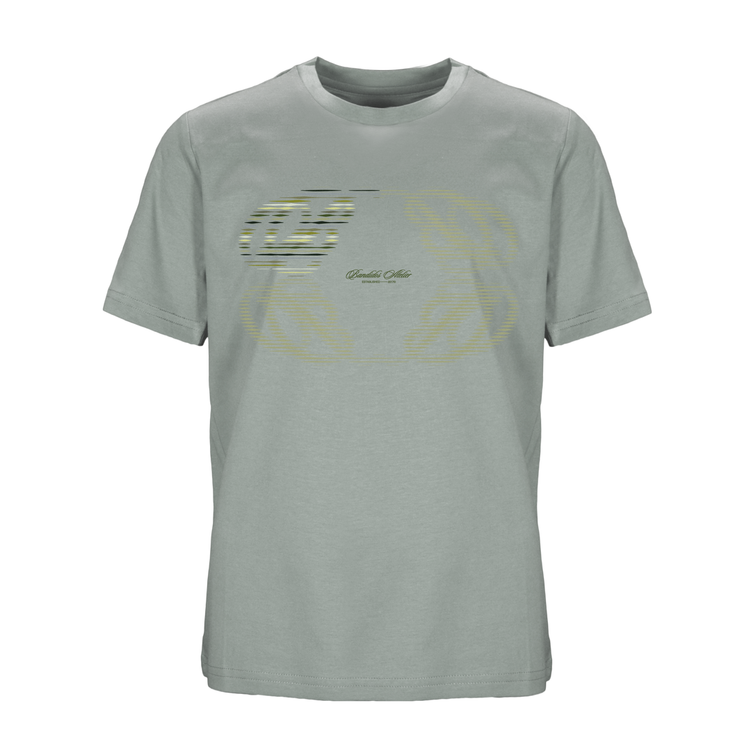 Line Zig Green Halftone - Kid's T-Shirt