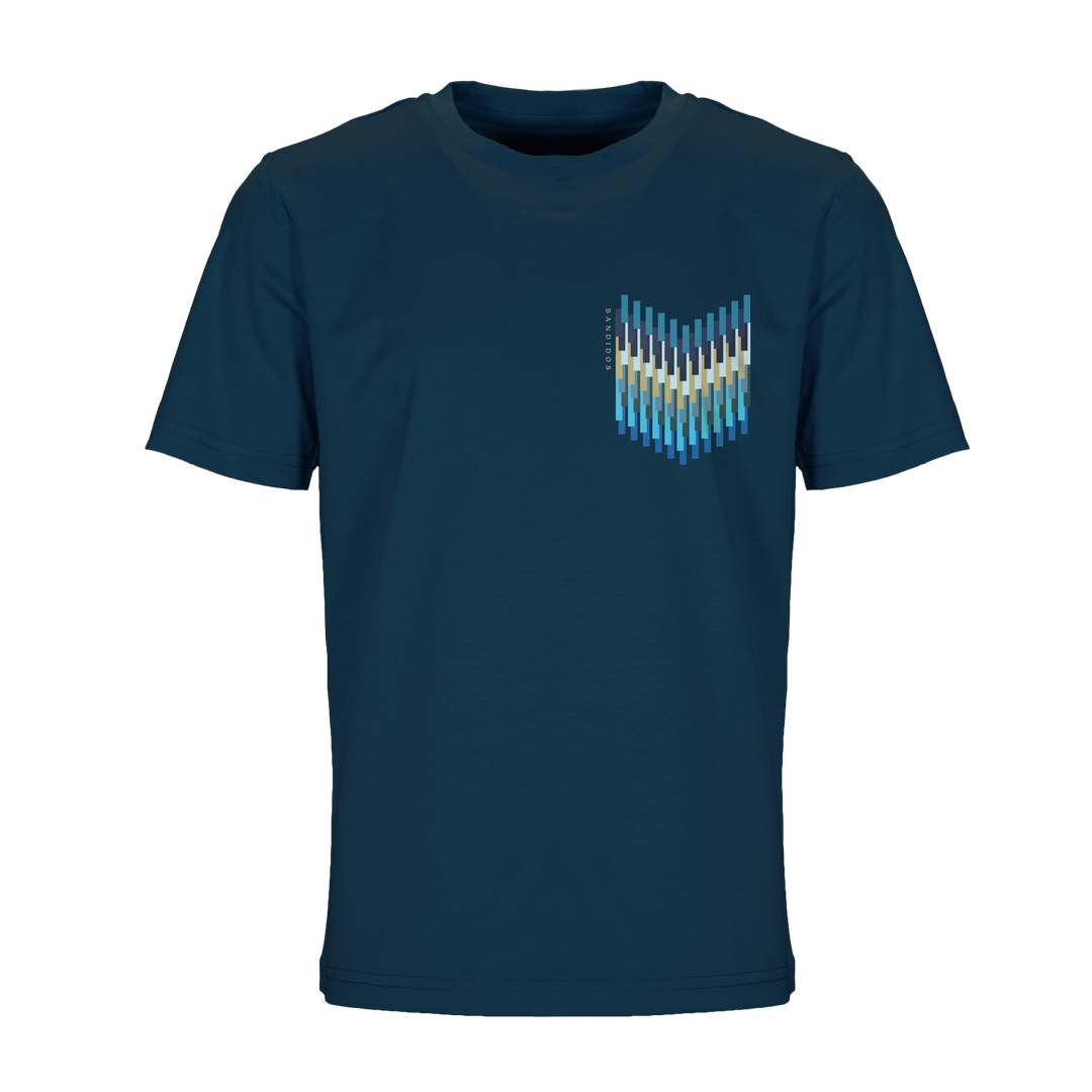 Line Zig Navy Chevron - Kid's T-shirt & Swim Short Set