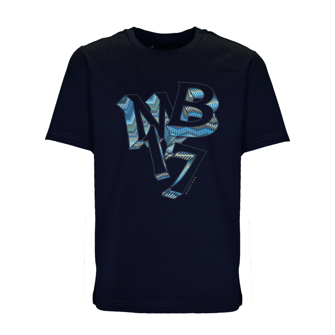 Line Zig Navy MB17 - Kid's T-shirt & Swim Short Set